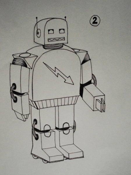 Entwurf Roboteranzug<br> Entwurf Roboteranzug<br>